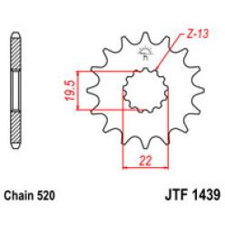 Звездочка передняя JT Sprockets (шаг 520 ) JT JTF1439